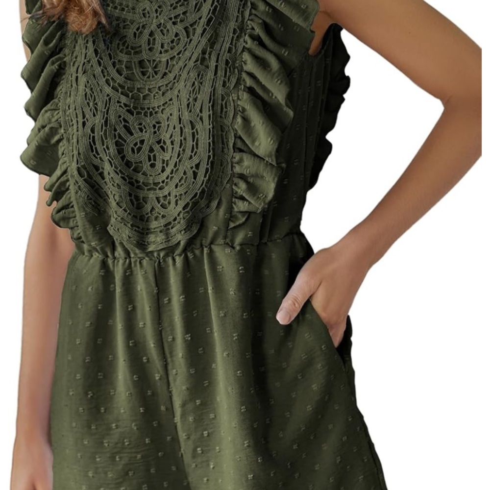 Embroidery Lace Romper